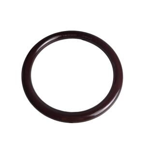 Vintage Bracelet Bangle Ketty Dalsgaard Denmark Signed Tubular Dark Brown